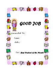 English Worksheet: Award 2