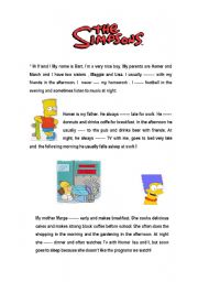 English Worksheet: Th Simpsons