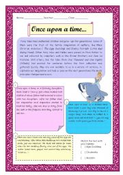 English Worksheet: Fairy tales - reading