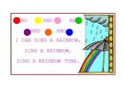 English worksheet: Rainbow song