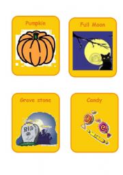 Halloween flash cards 4