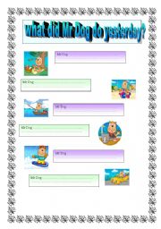 English Worksheet: simple past 