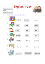 English Worksheet: English Test  /Grammar and Vocabulary/ 4 pages