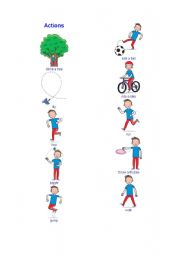 English Worksheet: actions