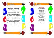 English Worksheet: Reading with Colours