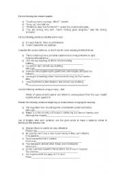 English worksheet: Use of English