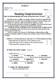 grade six exam