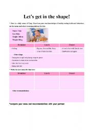 English Worksheet: making recommendation