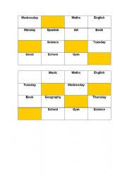 English worksheet: Bingo for Beginners