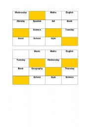 English Worksheet: Bingo for Beginners