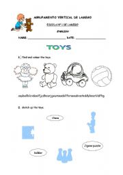 English Worksheet: Toys