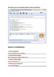 English Worksheet: messenger