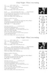 English Worksheet: While /when