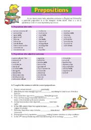 English Worksheet: Dependent Prepositions