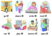 pictures for working with tenses