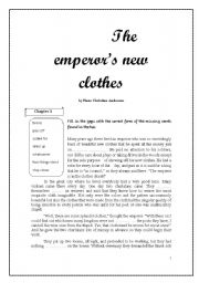 English Worksheet: The Emperors New Clothes