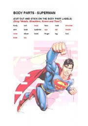 Superhero song - ESL worksheet by emorel14