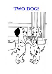 English Worksheet: Two Dogs