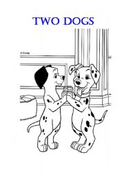 English worksheet: Two Dogs