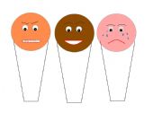 English Worksheet: Emotion Fans 