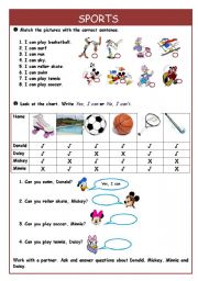 English Worksheet: Sports - exercises