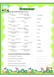 English Worksheet: Grammar practice worksheet