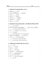 English Worksheet: exercises