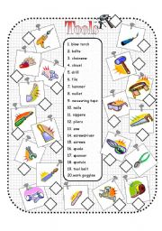 English Worksheet: Tools