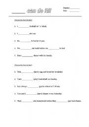 English Worksheet: Cloze test2