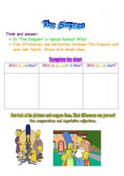 English Worksheet: THE SIMPSON