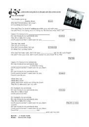 English Worksheet: Listen to the song and fill in the gaps
