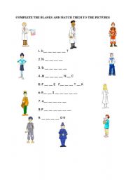 English Worksheet: jobs