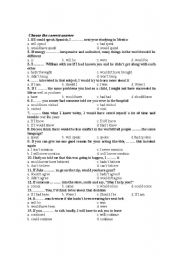 English Worksheet: Wish and Conditional sentences