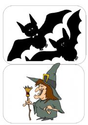 English Worksheet: HALLOWEEN FLASHCARDS 1