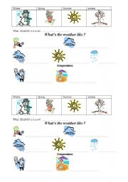 English Worksheet: Whats the weather like?