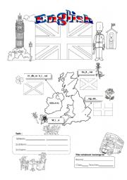 English Worksheet: The UK