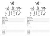 English Worksheet: My family tree