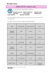 English worksheet: COMPARATIVE SQUARE
