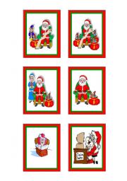 English Worksheet: Christmas-cards 6 - 10
