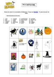 halloween worksheet