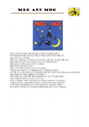 English Worksheet: MEG AND MOG STORYBOOK ACTIVITIES