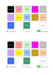 English worksheet: COLORS