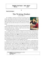 The working student