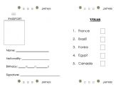 English worksheet: Make a Passport (Japanese passport)