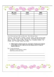 English worksheet: Sports 