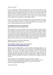 English Worksheet: Listening activities