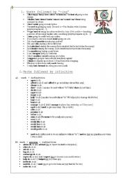 English Worksheet: gerund or infinitive - list of verbs