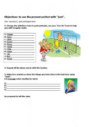 English Worksheet: present perfect with 