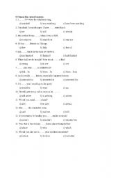 English Worksheet: Grammar test-intermediate
