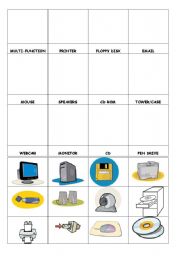 English worksheet: computer words